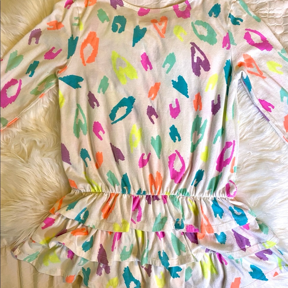 🍭Target Circo 🍭Neon RuffledTop🍭 - Picture 2 of 5